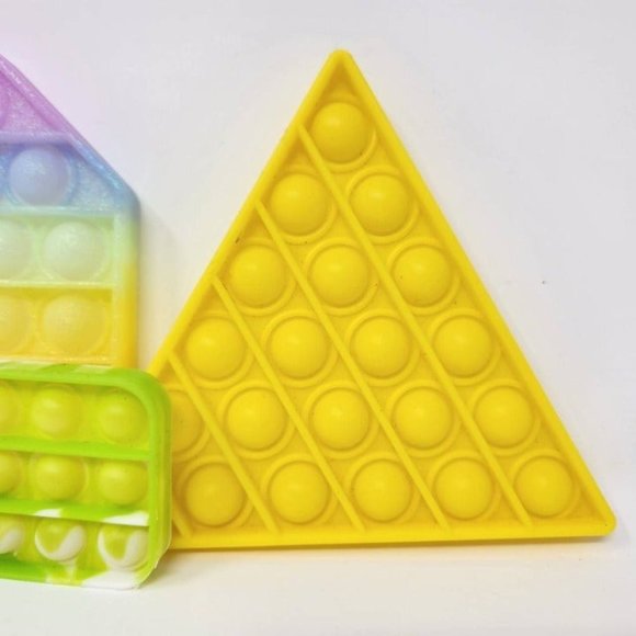 Push Pop Bubble Fidget Toy Silicone Squeeze Fidget Sensory Toys (3 Pack) - Picture 4 of 7